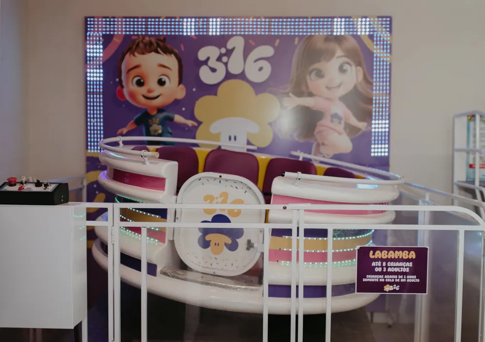 Labamba, brinquedo giratório para até 8 crianças ou 3 adultos